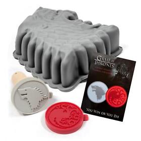 Tnk-got1bund-b2 Game Of Thrones Baking Set With Cookie Stamps And Cake Pan