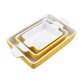 1vinz0nrngbi-xhnsdo5uaccowbi Garveehome Baking Dishes Set Of 3 Ceramic Bakeware With Handles Yellow