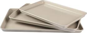 Gibson Overseas Inc 445004048031 Gallen 3-piece Cookie Sheet Set 13 Inch 15 17 Baking Pans Ceramic Nonstick P