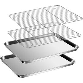 31cm-2psc Giuoiduo Baking Sheet With Racks Set 2 Sheets Stainless Steel Shee 31cm-2psc Giuoiduo Baking Sheet With Racks Set 2 Sheets Stainless Steel Shee