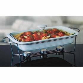 Godinger 028199633007 3 Quart Double Baker With Stand
