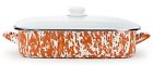 Golden Rabbit Lasagna Pan With Lid Orange 619199157275