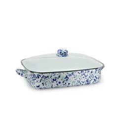Oc15 Golden Rabbit Enamelware - 10.5 Quart Roasting Pan Ocean