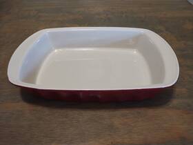 Good Cook 076753044103 Stoneware 14 Inch X 9.5 Baking Dish Red