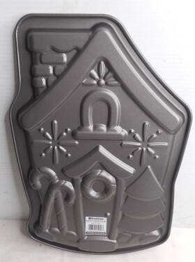 Good Cook 076753050203 Gingerbread House Cookie Pan Baking Sheet 13 Inch High X 9 Wide Nonstick