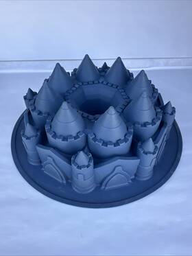 50340 Good Cook #50340 Blue Silicone Non-stick Bakeware Large Castle Design 10 Inch X 4 H Cake Bake