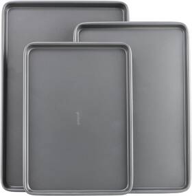 B0026rhi3m Good Cook 3x Goodcook Everyday Nonstick Carbon Steel Baking Sheet Set Small Medium Large