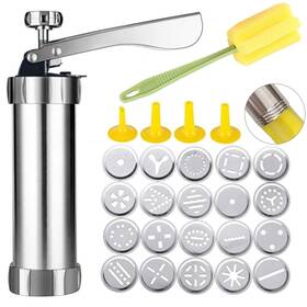 753helper04 Good Helper Spritz Cookie Press Gun Kit Stainless Steel Biscuit Set With 753helper04 Good Helper Spritz Cookie Press Gun Kit Stainless Steel Biscuit Set With