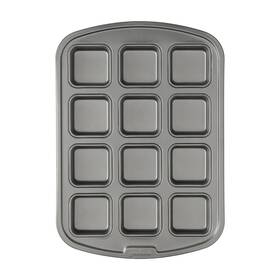 Goodcook 033170836070 12-cavity Nonstick Steel Mini Bite-size Dessert Bar Pan Gray Goodcook 033170836070 12-cavity Nonstick Steel Mini Bite-size Dessert Bar Pan Gray