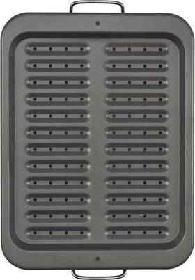 04199 Goodcook Everyday Nonstick Steel Broiler 11.5 Inch X 14.25 Pan Gray