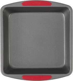 04276 Goodcook Megagrip 8 Inch X Non-stick Square Baking Pan With Silicone Grip Handles