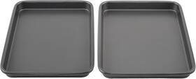 04331 Goodcook Everyday Set Of 2 9 Inch X 6.2 Mini Toaster Oven Baking Sheets Gray