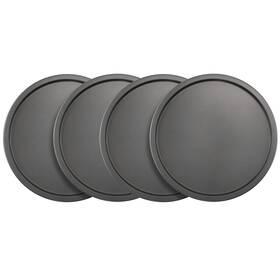 Goodcook 076753042390 Set Of 4 Nonstick Steel 10 Inch Personal Pizza Pans Gray