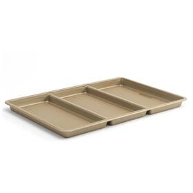 Goodcook 076753042710 11 Inch X 17 Non-stick Divided Sheet Pan 3-in-1 Textured Cooking