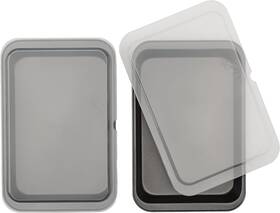 4076 Goodcook Set Of 2 Nonstick Steel 13 Inch X 9 Cake Baking Pans Gray