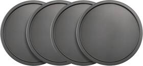 4239 Goodcook Set Of 4 Nonstick Steel 10 Inch Personal Pizza 10-inch Gray