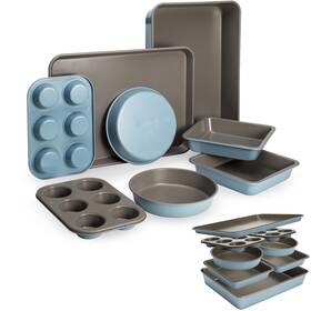 Goodful 741393000702 All-in-one Nonstick Bakeware Set Stackable And Space Saving Design I Goodful 741393000702 All-in-one Nonstick Bakeware Set Stackable And Space Saving Design I