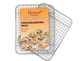 Up-pg810 Goson Heavy Duty Stainless Stain Bakeware Baking Cooling Oven Roasting Broiler Rack Up-pg810 Goson Heavy Duty Stainless Stain Bakeware Baking Cooling Oven Roasting Broiler Rack