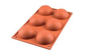 20-003-00-0065 Gourmet Kitchenworks Silikomart Semi-sphere Mold Orange 60mm