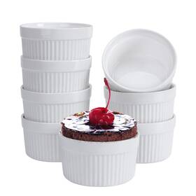 Gpyg 778809022171 Ramekins 6 Oz Set Of 8 Creme Brulee Souffle Dishes Oven Safe Por