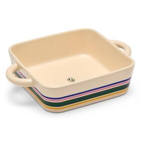 Bw-scd-sp-01 Great Jones Little Hottie Striped 8x8 Ceramic Baker Oven-safe To 500 F