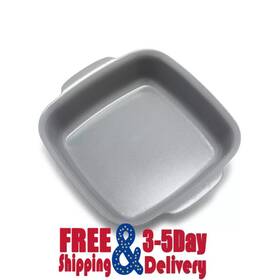 Greenpan 885837030334 Premiere Ovenware Ceramic Nonstick Square Cake Pan 8 Inch X8 Gray Greenpan 885837030334 Premiere Ovenware Ceramic Nonstick Square Cake Pan 8 Inch X8 Gray