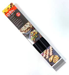844017 Grill Master Bbq Mats Non-stick Oven Liners Cooking Baking Reusable Sheet Pad 2-pack