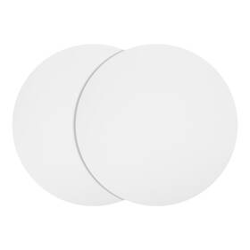 Gryfton 636939223755 2pcs Silicone Microwave Mat 12 Inch Multi-purpose Hot Pad White