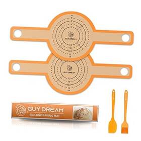 S070-01 Guy Dream Guydremat Silicone Baking Mat For Dutch Oven 2pcs - Non 20.8 Inch L X 8.3 W Orange
