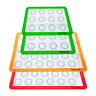 H-4 Hotpop Set Of Reusable Silicone Baking Mats Half 692620841844