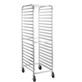 Hally Sinks & Tables H 709930320874 Bun Pan Rack 20 Tier With Wheels Commercial Bakery Racking Of Aluminum For F