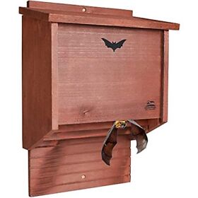 Handcrafted Wooden Bat House Large Supplies With 3 Chamber Outdoor Box New