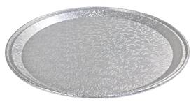 16al Handi-foil 16 Round Flat Disposable Aluminum Catering Serving Tray Platter 25