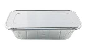 318-40-100 Handi-foil Of America 1/3 Third-size Deep Aluminum Steam / 5 Lb. Loaf Pan With Lids
