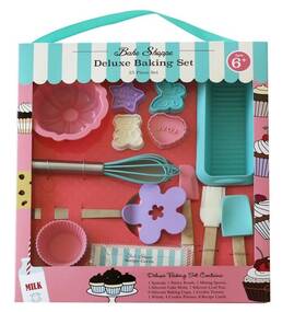 Handstand Kitchen 869179000002 Bake Shoppe 25-piece Deluxe Real Baking Set With Recipes For Kids