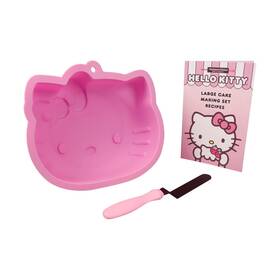 Hk-m22cake Handstand Kitchen Hello Kitty Large Cake Making Set Silicone Mold Spatula And Recipe Booklet