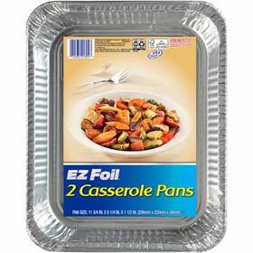 00z91895 Hefty 12 Pack - Ez Foil Casserole Pan Set 11.75 X 9.25 1.5- Inch 2-pk