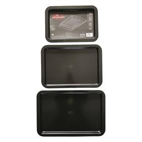 Hk-2797 Hell U0027s Kitchen New Hells Cookie Sheet Set 3 Pieces Carbon Steel Construction