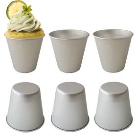 20240010 Heluok Aluminum Popover Pans 6pcs Pudding Cup Mold Big Individual Yorkshire