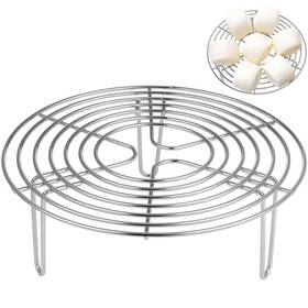 Q1tt184214d314srip Hemoton Air Fryer Accessories Round Stainless Steel Holder Steamer Cooling Rack