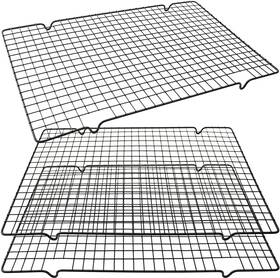 Hengke 313043595502 3 Pieces Cooling Rack For Baking Cake Square 16x10 Inches Hengke 313043595502 3 Pieces Cooling Rack For Baking Cake Square 16x10 Inches