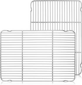 Herogo 313113430412 Cooling Rack Set Of 2 Stainless Steel Large Baking Oven 16.5 Inch X 11