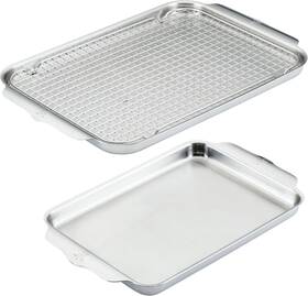 48654 Hestan - Ovenbond Collection Sheet Pan Set 3-piece Stainless Steel