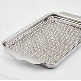 48822 Hestan Provisions Ovenbond Tri-ply Quarter Sheet Baking Pan With Rack