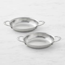6707253 Hestan Provisions Stainless-steel Mini Oval Gratins Set Of Two