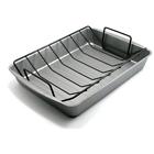 Hg87 Roasting Pans Large With Rack Duraglide Handles For 072867250874