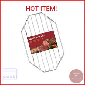 Hic Kitchen 781723431912 Roasting Octagonal Baking Rack Chrome-plated Steel Wire Fits Oval Hic Kitchen 781723431912 Roasting Octagonal Baking Rack Chrome-plated Steel Wire Fits Oval