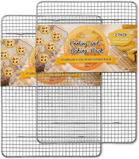 Hiware 744759107299 2-pack Cooling Racks For Baking Stainless Steel Wire Rack O