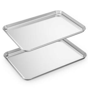 Hkj Chef 749235278081 Baking Sheets Set Of 2 Cookie Pieces And Stainless Steel Pans &