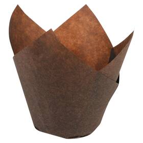 611117 Hoffmaster Tulip Baking Cups Small Chocolate Brown Case Of 1 000